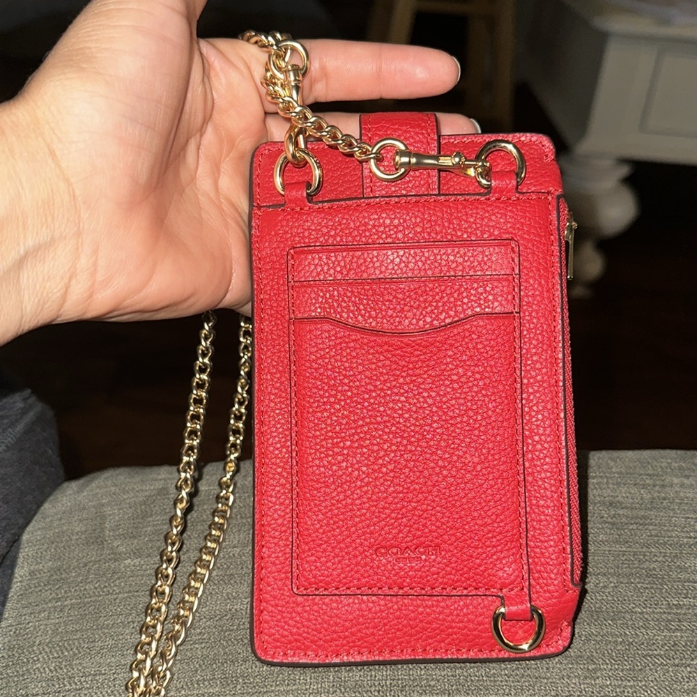 Coach Turnlock Chain Phone Crossbody - Picture 8 of 13